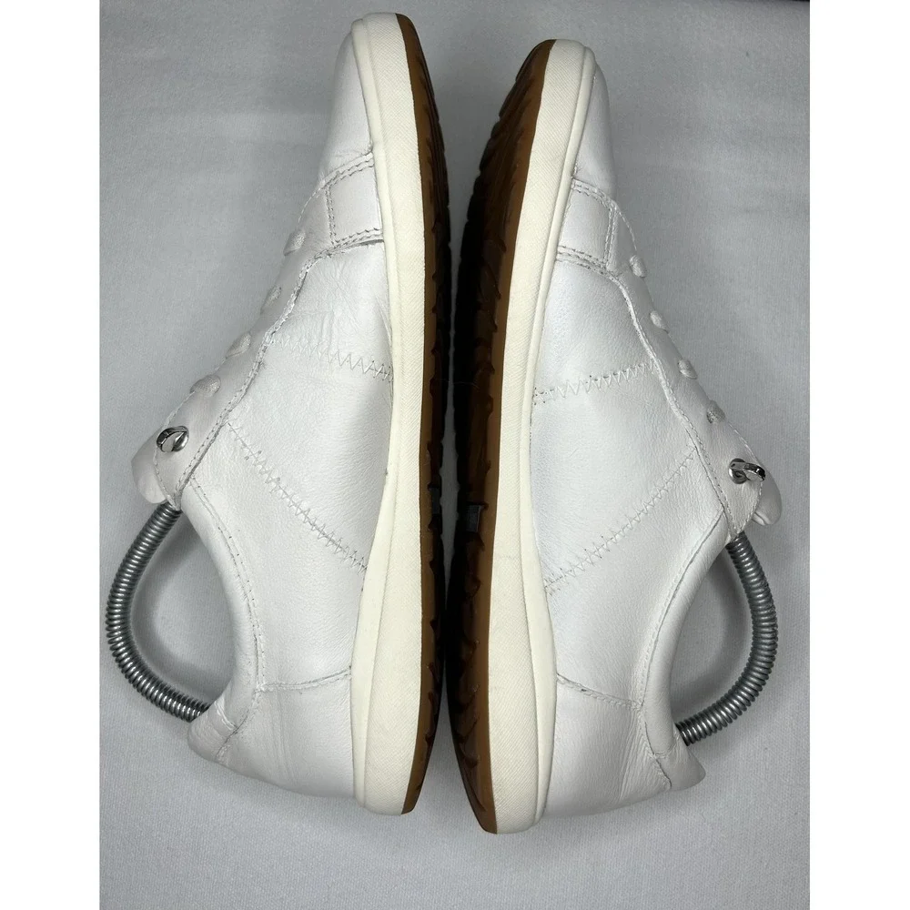 Josef Seibel 67701 Caren Shoes Women 10 41 White Leather Lace Up Comfort Sneaker